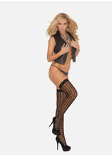 Load image into Gallery viewer, Crochet Thigh Hi Pantyhose