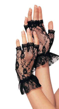 Load image into Gallery viewer, Wrist Length Fingerless Lace Gloves