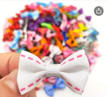 Load image into Gallery viewer, Set Of 20 Dog Bow Hair Clips - Mixed Colors & Styles