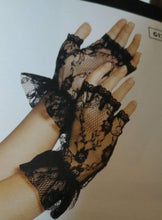 Load image into Gallery viewer, Wrist Length Fingerless Lace Gloves