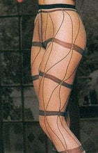 Load image into Gallery viewer, Lycra Sheer Pantyhose With Faux Chains and Strapes