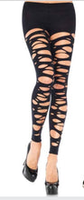 Load image into Gallery viewer, Tattered Footless Tights