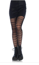 Load image into Gallery viewer, Double Layer Shredded Spandex and Fishnet Tights