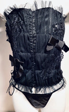 Load image into Gallery viewer, 2PC. Beaded and Sequined Mesh Corset
