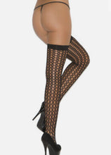 Load image into Gallery viewer, Crochet Thigh Hi Pantyhose
