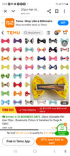 Load image into Gallery viewer, Set Of 20 Dog Bow Hair Clips - Mixed Colors &amp; Styles
