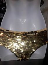 Load image into Gallery viewer, Sequin Gold Panties

