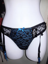 Load image into Gallery viewer, Garter Thong with Mesh Overlay
