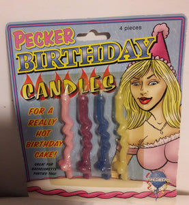 Pecker Birthday Candles