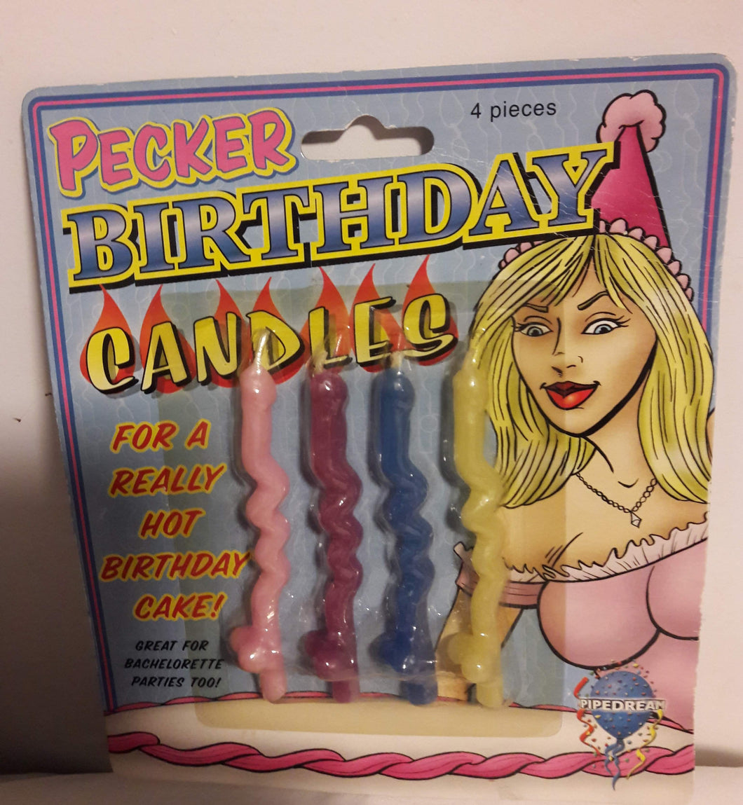 Pecker Birthday Candles